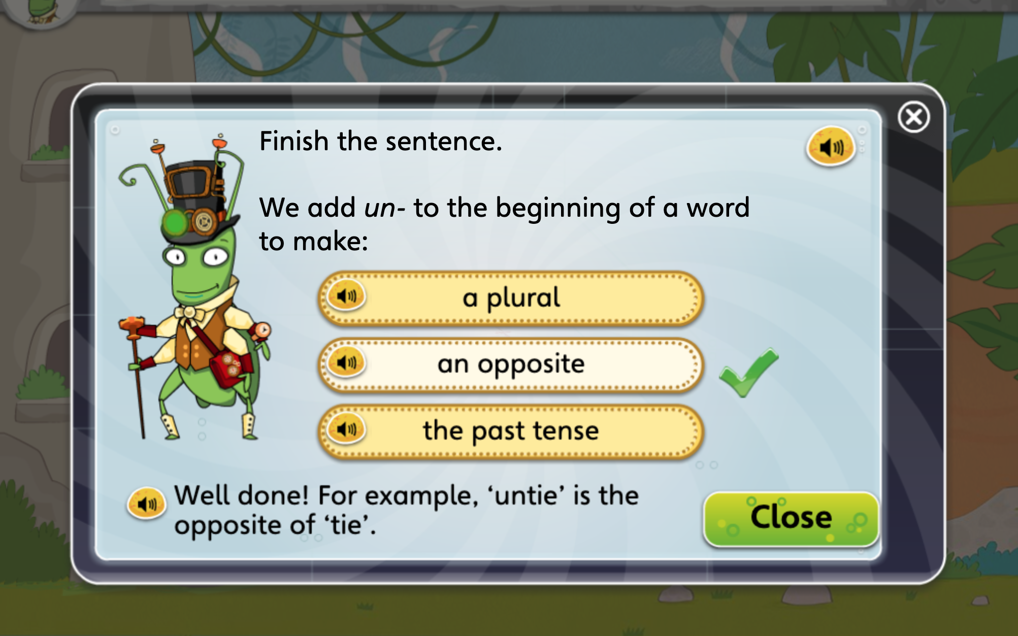 opposite of past tense