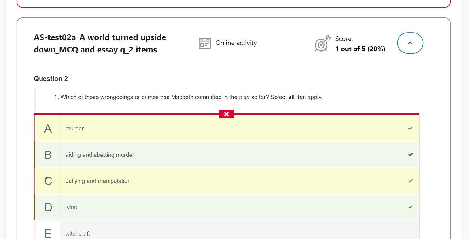 tasks results detail