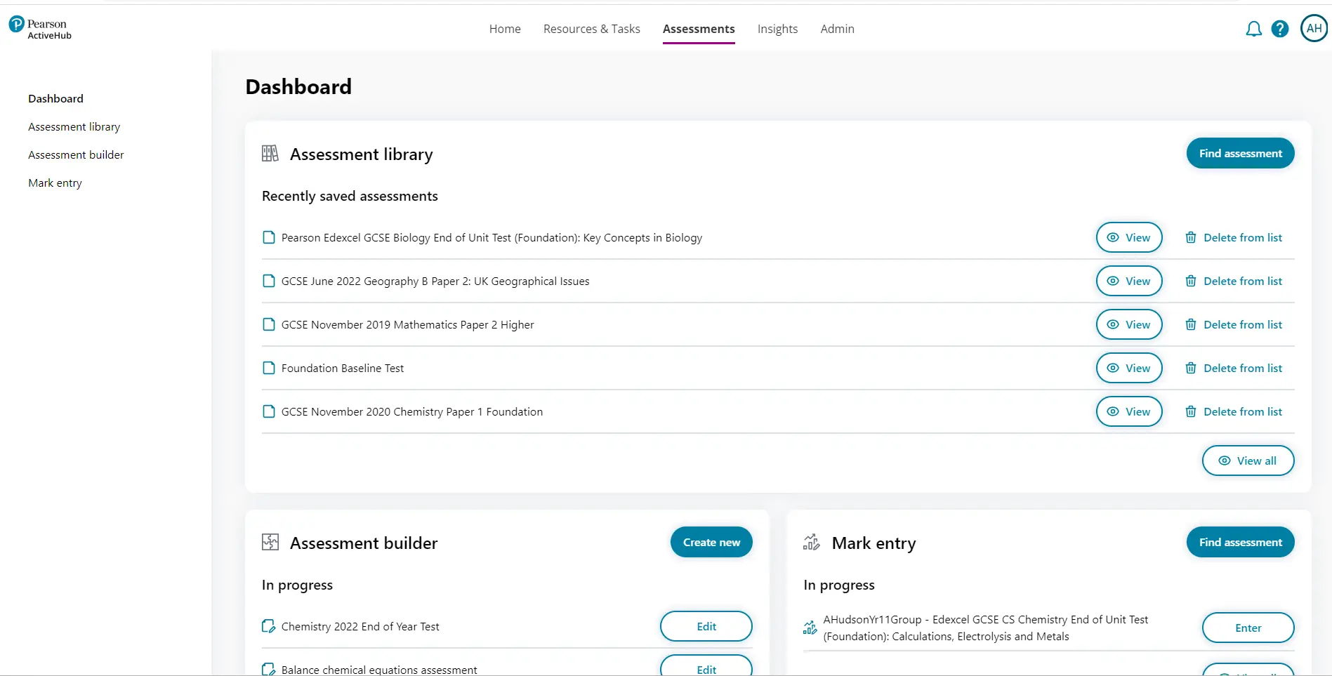 Pearson UK Support